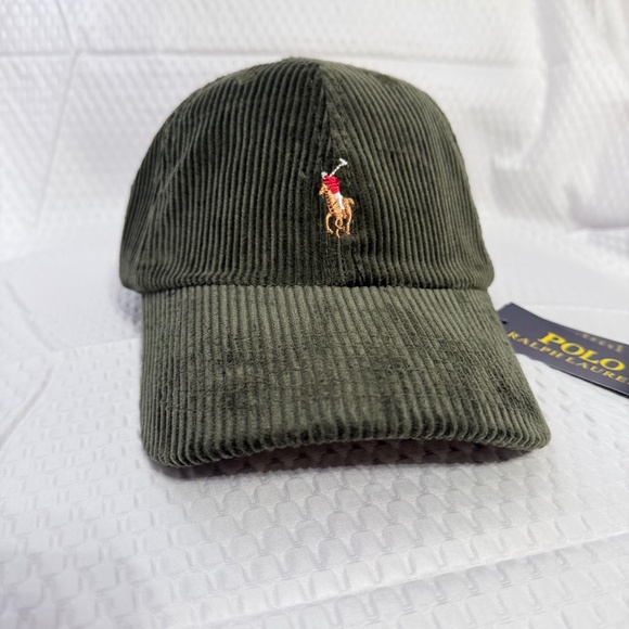 Polo Ralph Lauren Other - AUTHENTIC VINTAGE MEN'S POLO RALPH LAUREN GREEN CORDUROY CAP M/L EXCELLENT